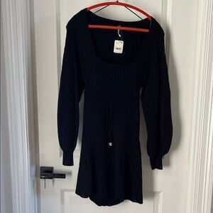 Free People Black Long Sleeve Dress